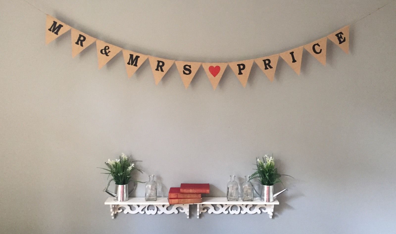 Burlap Bunting Personalized
